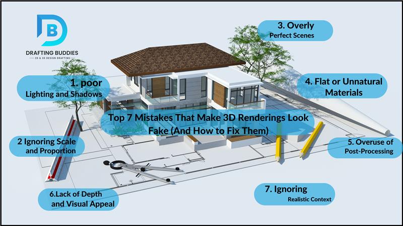 Top 7 Mistakes That Make 3D Renderings Look Fake